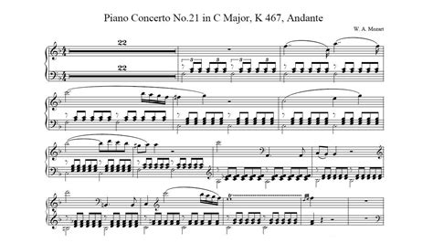  Piano Concerto No. 21:  Lyrical Melody Meets Dramatic Flourish